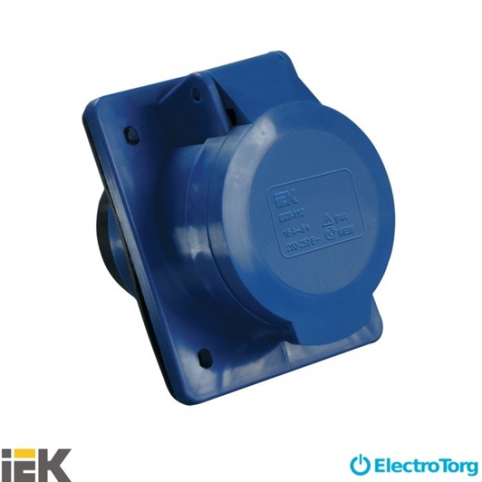 купить купить Розетка 423 скрытая 2Р+PЕ 32А 220В IP44 ИЭК(IEK)  