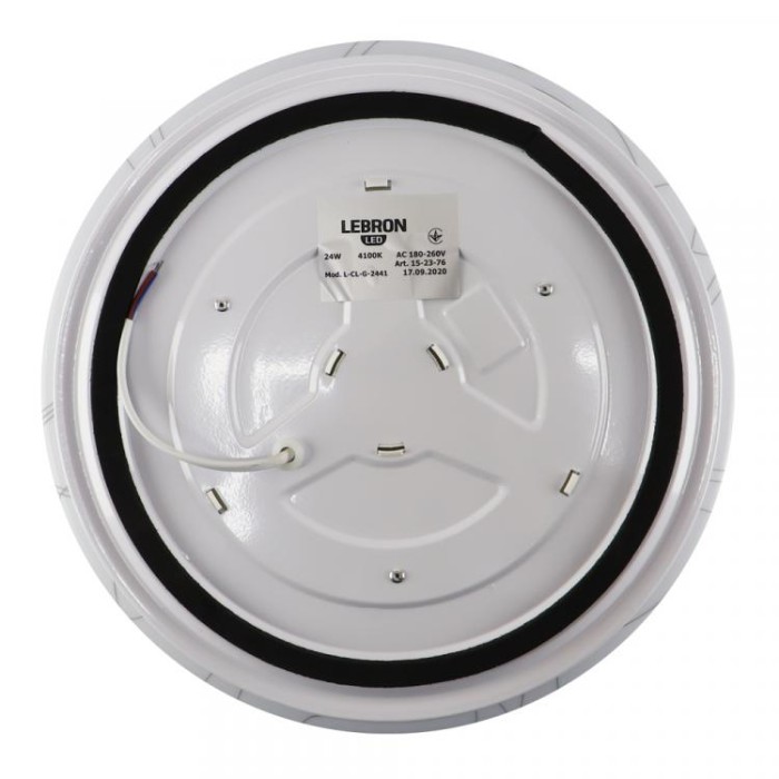 купить купить LED светильник Lebron L-Cl-Grafit, 24W, 4100K, 1680Lm, D.310мм  