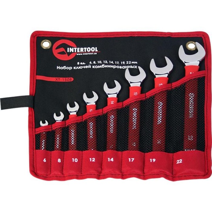купить купить Набор комбинированных ключей 8 шт. INTERTOOL XT-1508  