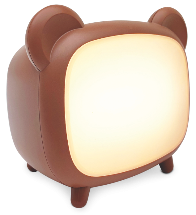 LED світильник нічник LEBRON L-TL-L-80, 3W, 3000-6500K, Li-ion 1200mAh, коричневий, USB