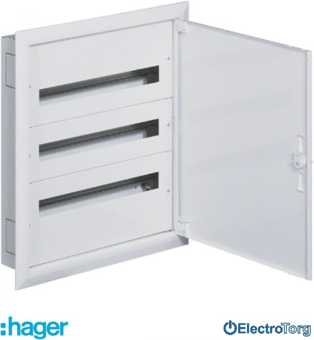 купить купить Щит Univers IP30/I 620x550x110мм 72 мод. (3x24 мод.) Hager (Хагер)  