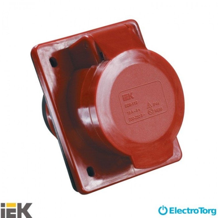 купить купить Розетка 424 скрытая 3Р+PЕ 32А 380В IP44 ИЭК(IEK)  