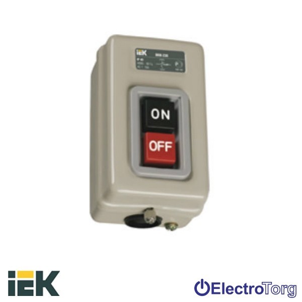 купить купить Выключатель кнопочный ВКИ-216 3Р 10А 230/400В IP40 ИЭК (IEK)»  