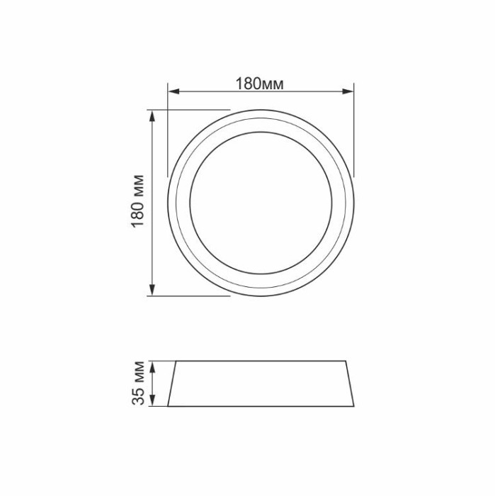 купить купить LED Світильник круглий накладний TITANUM 18W 5000K 220V  