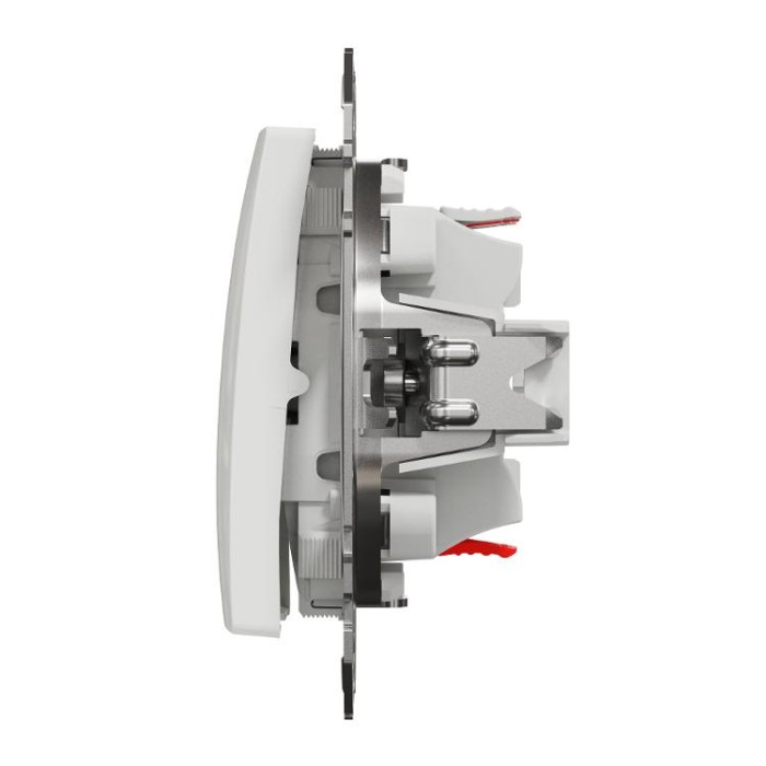 Кнопковий двоклавішний вимикач 10A, білий, Sedna Design&amp;Elements Schneider Electric