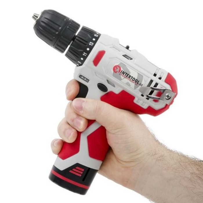 купить купить Дрель-шуруповерт аккумуляторная Li-Ion 12В INTERTOOL DT-0310  