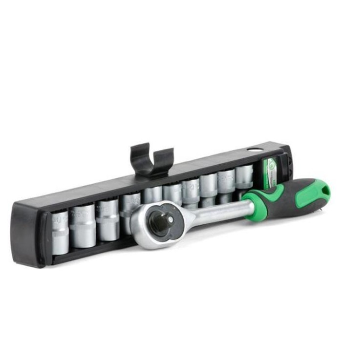 купить купить Набор головок 10 шт 1/4&quot;c трещеткой INTERTOOL ET-6008  