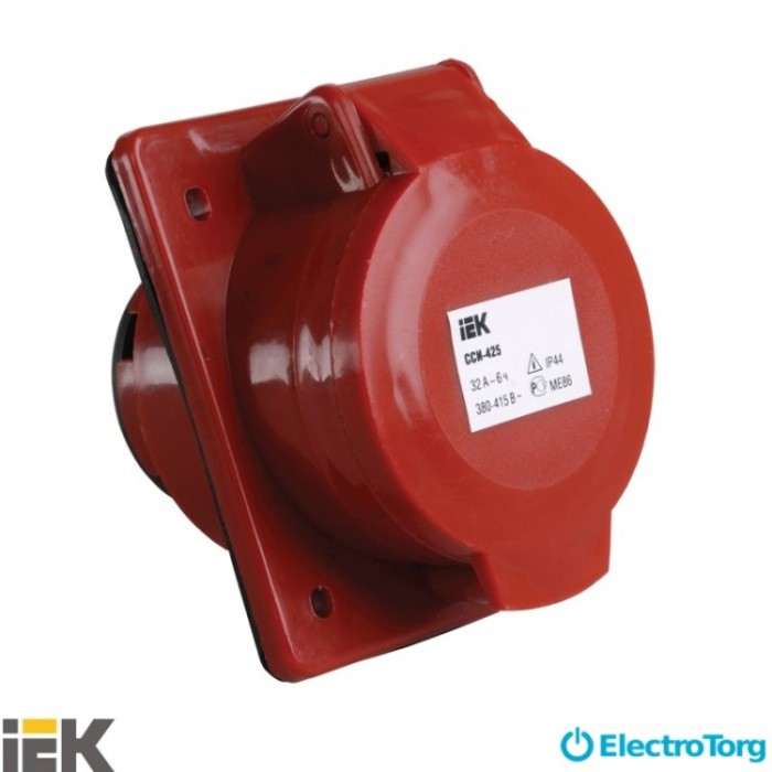 купить купить Розетка 425 скрытая 3Р+Е+N 32А 380В IP44 ИЭК(IEK)  