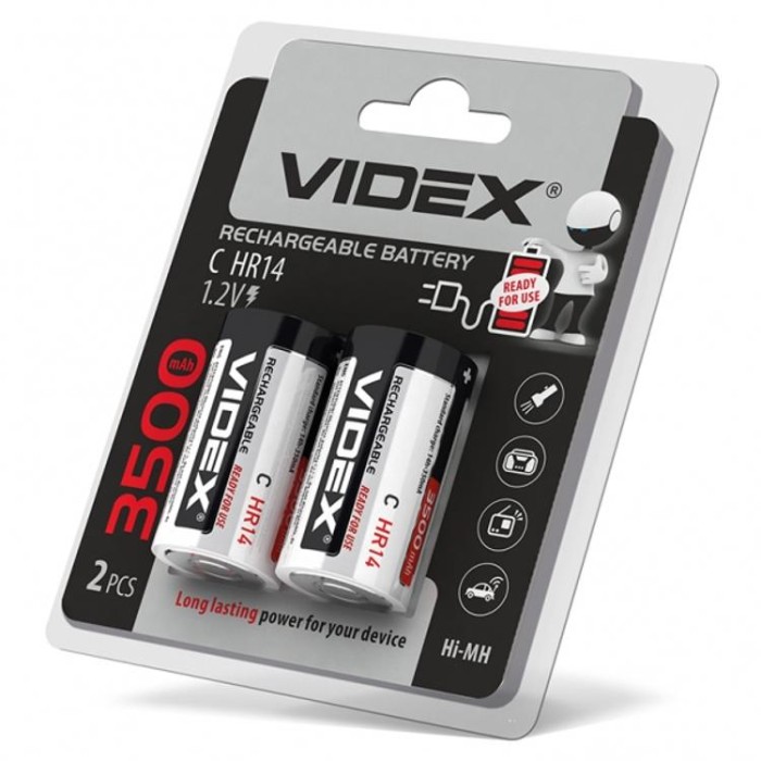 купить купить Акумулятори Videx HR14/C 3500mAh double blister/2шт  