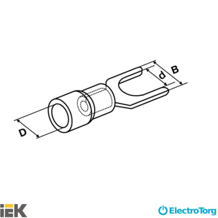 купить купить Наконечник НBИ5.5-4 вилка 4-6мм (20 шт) ИЭК  