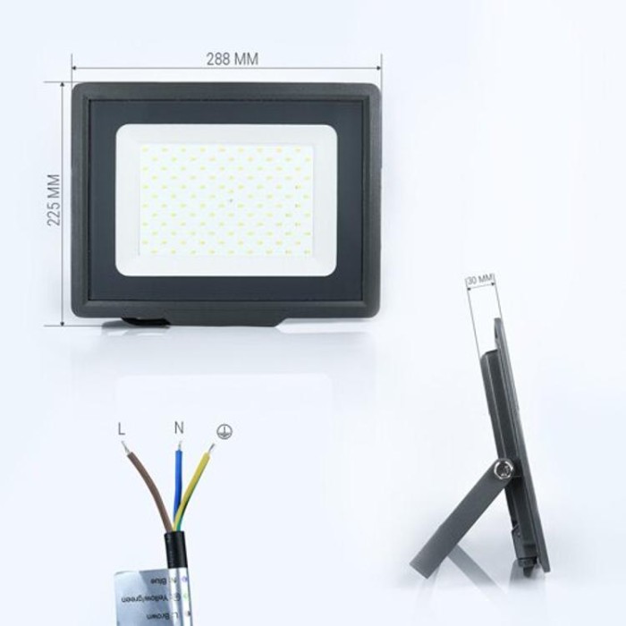 купить купить Светодиодный прожектор BIOM 100W S5-SMD-100-Slim 6200К 220V IP65  