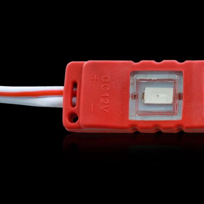 купить купить Светодиодный модуль BRT M2 5630-3 led R 1,2W, 12В, IP65 красный закрытый с линзой  