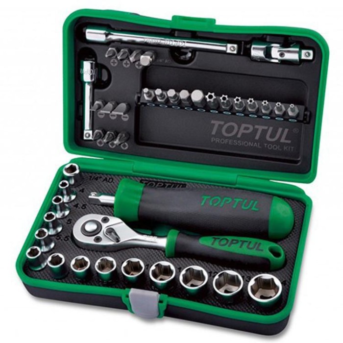 купить купить Профессиональный набор инструмента TOPTUL 1/4&quot; 41ед. GADW4101  