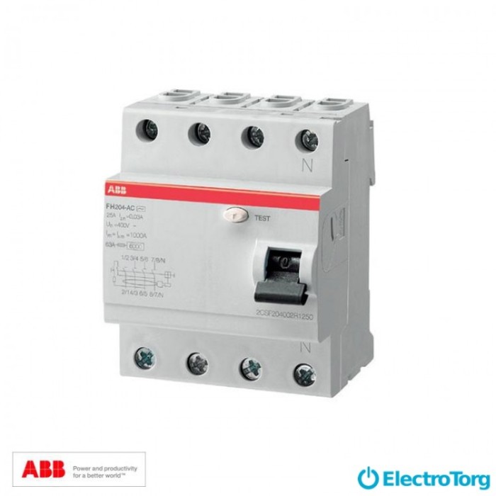 купить купить Устройство защитного отключения (УЗО) FH 204 AC-40/0,03/УЗО 40А ABB  