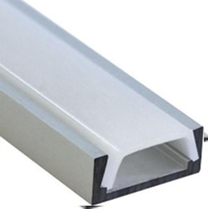 Профіль алюмінієвий LEBRON L-SP світлодіодний накладний, матова лінза (комплект ) 2 м