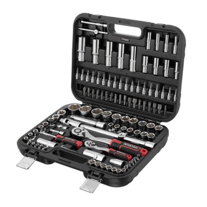 купить купить Набор инструментов 110 ед. SUPER LOCK, STORM, 1/2&quot;, 1/4&quot;, Сr-V INTERTOOL ET-8110  
