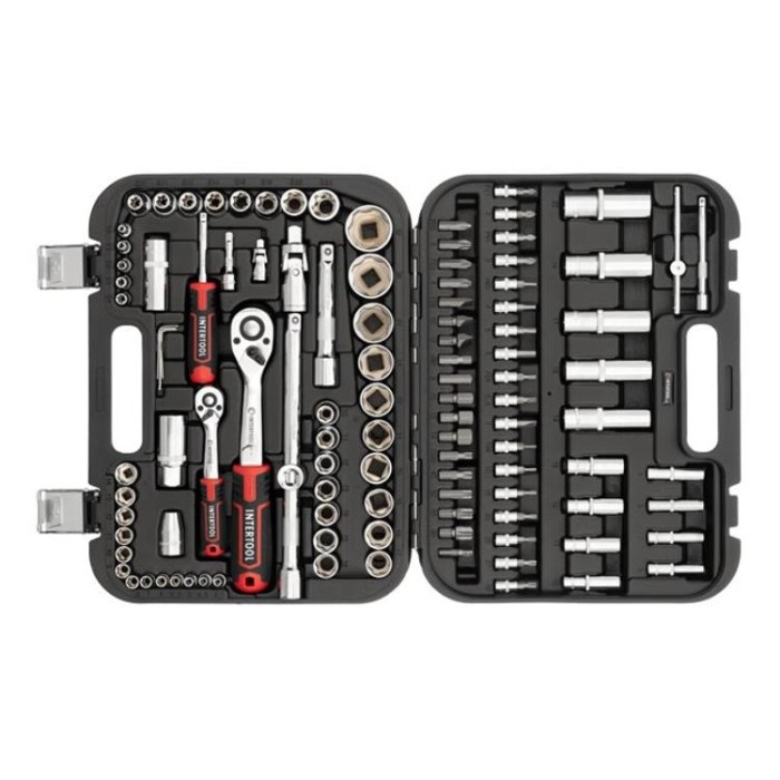 купить купить Набор инструментов 110 ед. SUPER LOCK, STORM, 1/2&quot;, 1/4&quot;, Сr-V INTERTOOL ET-8110  