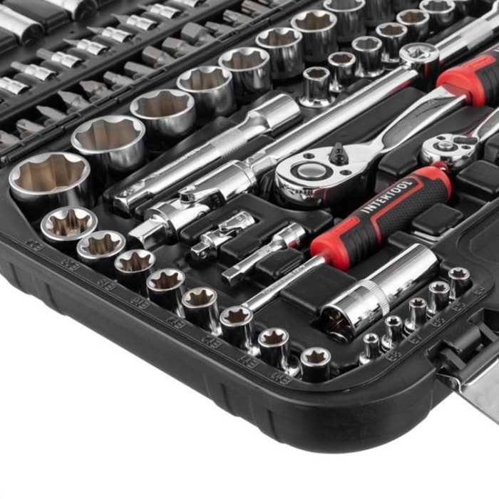 купить купить Набор инструментов 110 ед. SUPER LOCK, STORM, 1/2&quot;, 1/4&quot;, Сr-V INTERTOOL ET-8110  