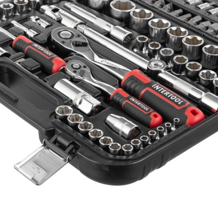 купить купить Набор инструментов 110 ед. SUPER LOCK, STORM, 1/2&quot;, 1/4&quot;, Сr-V INTERTOOL ET-8110  