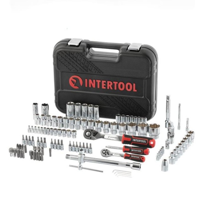 купить купить Набор инструментов 110 ед. SUPER LOCK, STORM, 1/2&quot;, 1/4&quot;, Сr-V INTERTOOL ET-8110  
