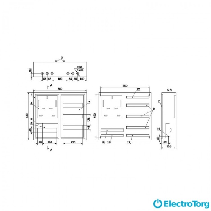 купить купить Корпус металлический ЩУРн-3/48зо-1 36 УХЛ3 IP31 ИЭК(IEK)  