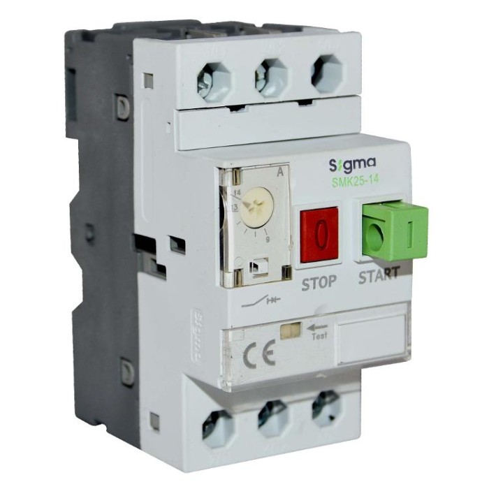 купить купить Автоматический выключатель защиты двигателя SIGMA 4kW, 6-10A (SMK25-10)  