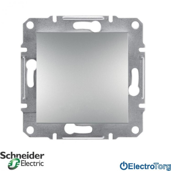 Выключатель одноклавишный алюминий IP44 Asfora Schneider Electric (Шнайдер Электрик)