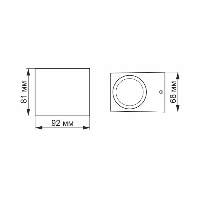 купить купить LED Світильник архітектурний AR011G  IP54 VIDEX GU10  