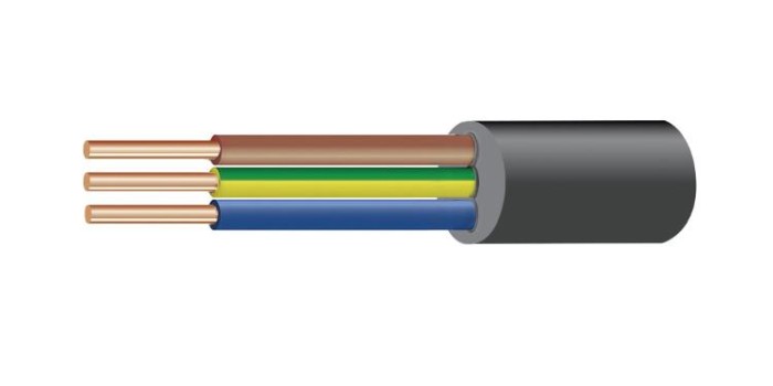 Кабель силовий ВВГнг 3х1,5 (1м), &amp;quot;СВІТ-БУД електро&amp;quot;