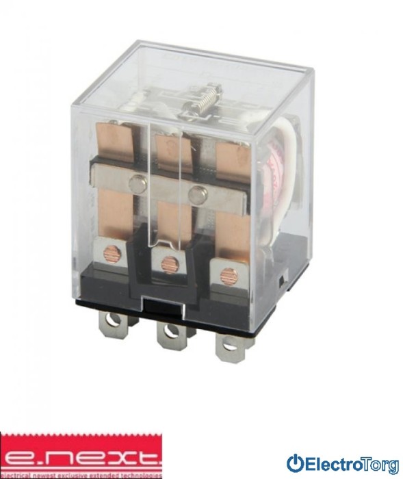 купить купить Реле промежуточное e.control.p1031, 10А, 12В DC, на 3 группы контактов, катушка E.NEXT(Енекст)  