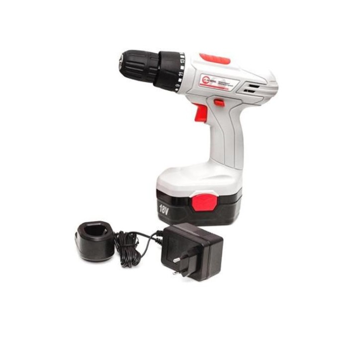 купить купить Дрель-шуруповерт аккумуляторная NiCd 18В INTERTOOL DT-0312  