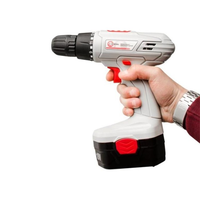 купить купить Дрель-шуруповерт аккумуляторная NiCd 18В INTERTOOL DT-0312  
