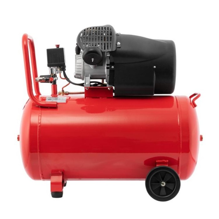 купить купить Компрессор 100 л, 2.23 кВт, 220 В, 8 атм, 354 л/мин, 2 цилиндра INTERTOOL PT-0005  