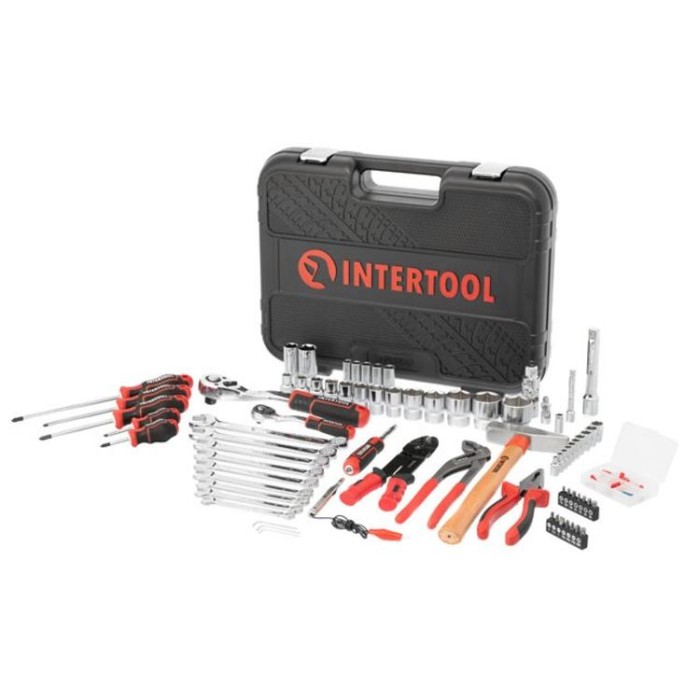 купить купить Набор инструментов 1/2&quot;&amp;1/4&quot;, 100ед., Cr-V STORM INTERTOOL ET-8100  