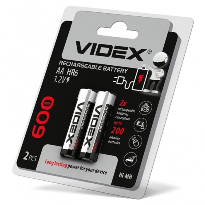 купить купить Акумулятори Videx HR6 / AA 600mAh double blister/2шт  