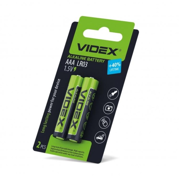 купить купить Батарейка лужна  Videx LR03/AAA 2шт SMALL BLISTER  