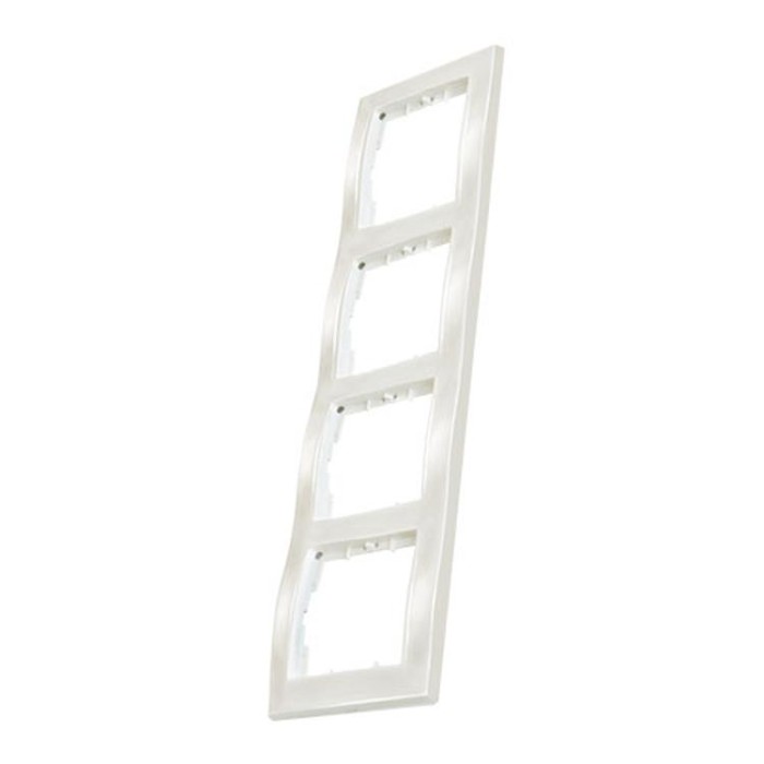 Рамка горизонтальна чотиримісна CANDELA, Mutlusan, білий, (2125 800 1401)