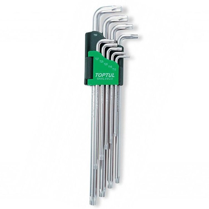 купить купить Г-образные ключи TORX TOPTUL T10-T50 9ед. супердлинные GAAL0923  