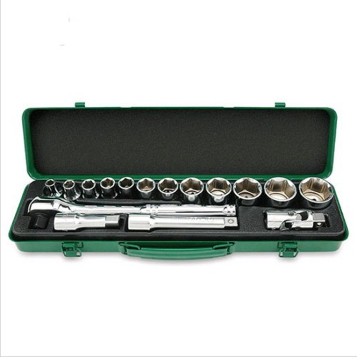 Набор головок с трещоткой TOPTUL 1/2&amp;quot; 16ед. (6-гр.) GCAD1601