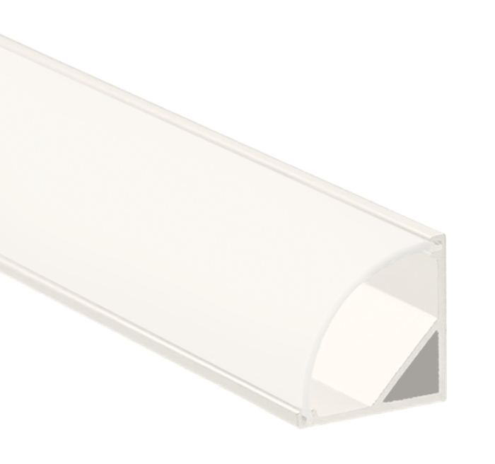 Профіль алюмінієвий LEBRON L-SP світлодіодний кутовий, матова лінза (комплект ) 2 м