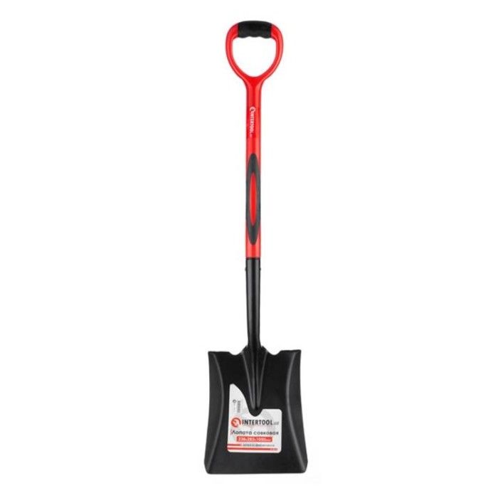 купить купить Лопата совковая, ручка из фибергласса, 238х282х1050 мм INTERTOOL FT-2014  