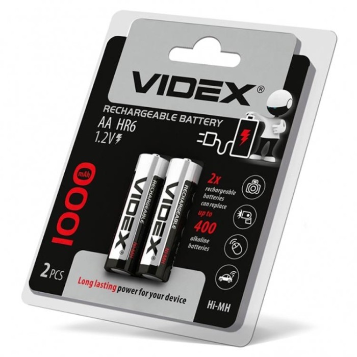 купить купить Акумулятори Videx HR6/AA 1000mAh double blister/2шт  