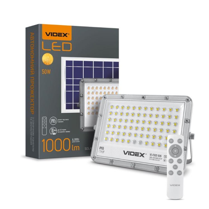 купить купить LED прожектор автономний VIDEX 1000LM 5000K 3.2V  