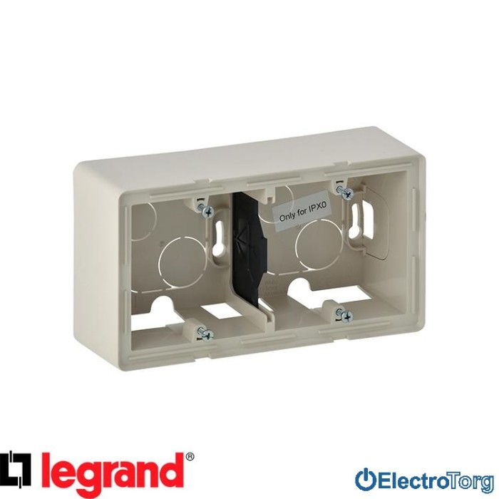 купить купить Коробка двойная для накладного монтажа слоновая кость Valena LIFE Legrand  