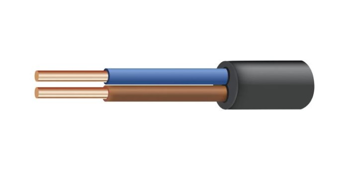 Кабель силовий ВВГнг 2х1,5 (1м.), &amp;quot;СВІТ-БУД електро&amp;quot;