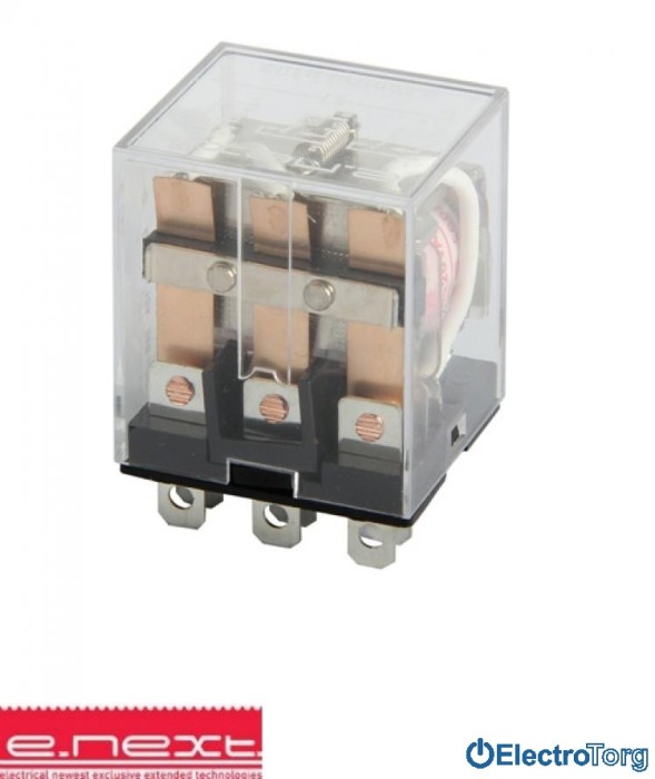 купить купить Реле промежуточное e.control.p1033, 10А, 24В DC, на 3 группы контактов, катушка E.NEXT(Енекст)  