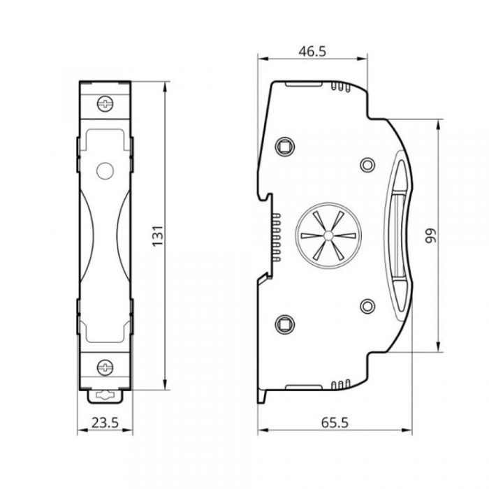Тримач плавкого запобіжника RTPV-63L 14x85 1Р 63А DC 1500В LED TAKEL