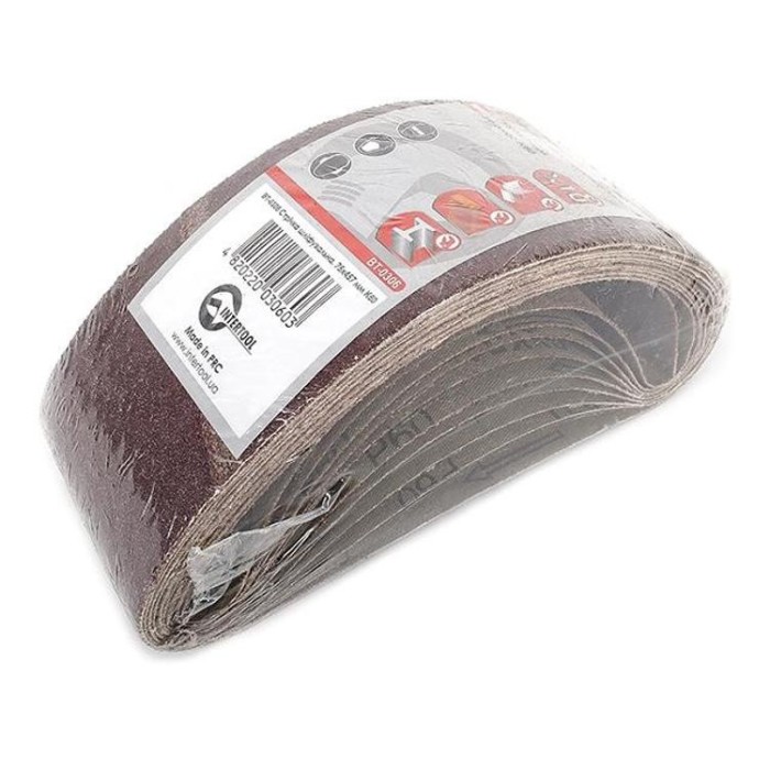 купить купить Лента шлифовальная 75x457 мм, зерно 60, уп. 10 шт. INTERTOOL BT-0306  