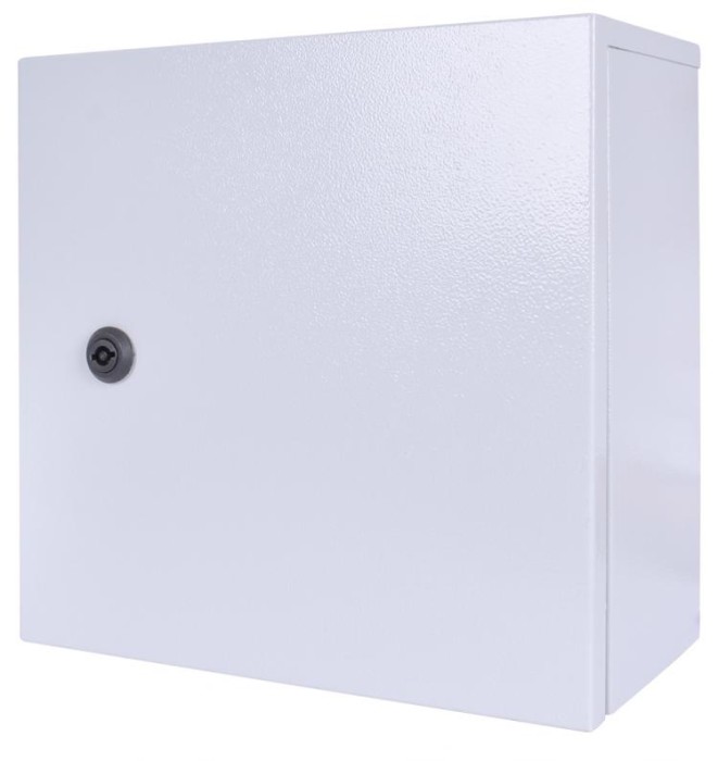 Корпус металевий e.mbox.stand.p.30.30.20 IP54 з монтажною панеллю (300x300x200) E.NEXT