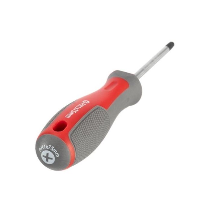 купить купить Отвертка крестовая PH1*75 мм, CR-V INTERTOOL VT-3315  